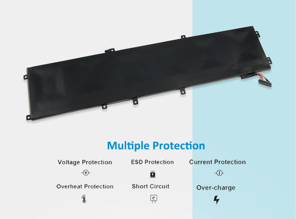 KingSener New 6GTPY 11.4V 97WH Laptop Battery For DELL XPS 15 9570 9560 7590 For DELL Precision 5520 5530 Series Notebook H5H20