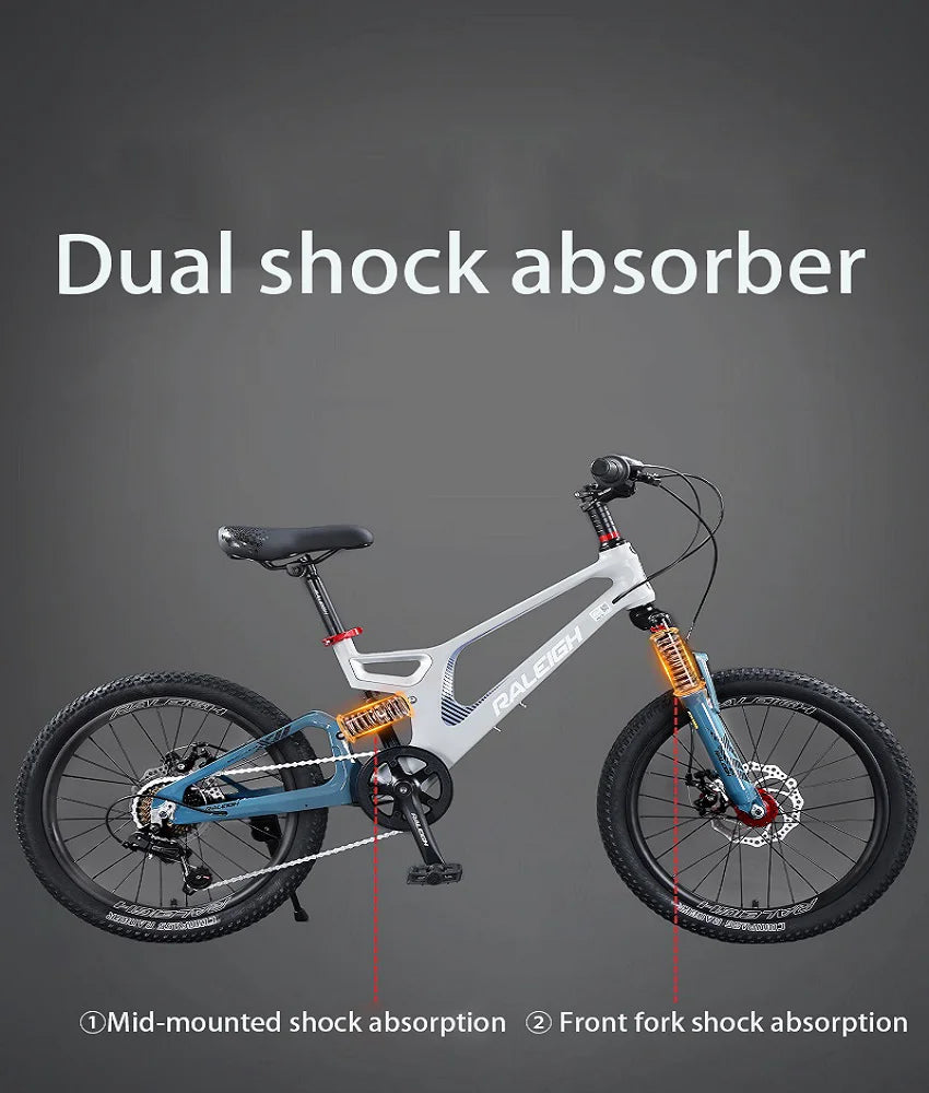 Magnesium Alloy Mountain Bike for Kids, 20 ", 22", for Big Kids, Boys and Girls