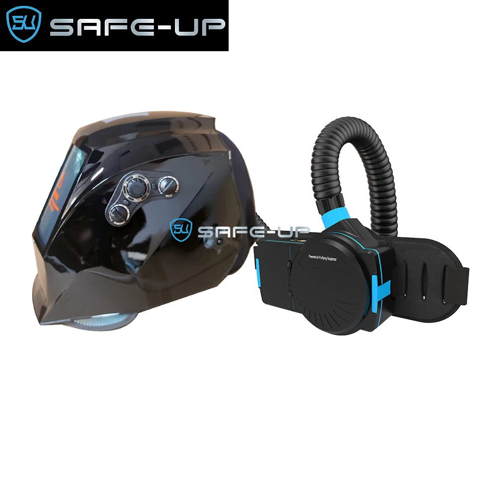 SAFEUP CE 1/1/1/1 Professional Welding Helmet Powered Air Purifying True Color Auto Darkening Welding Masks Dust Removal