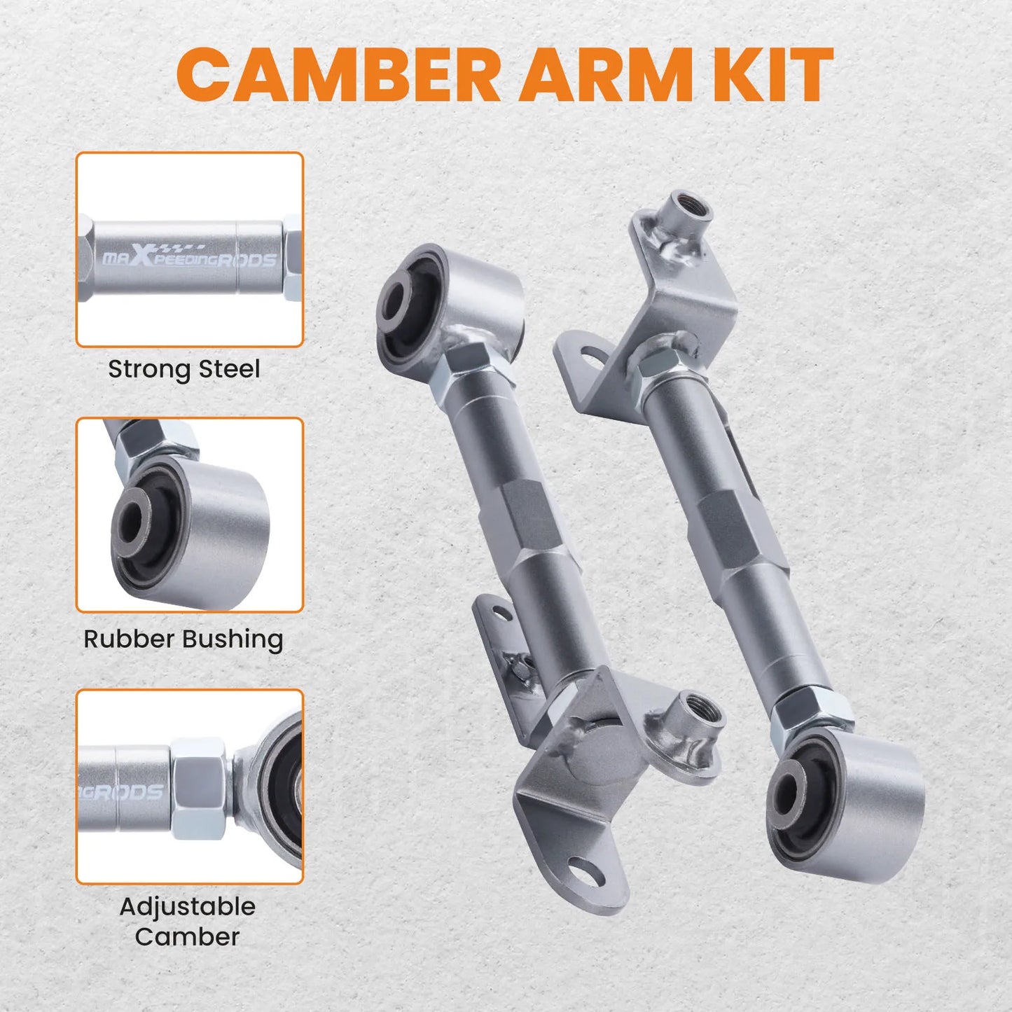 2 pcs Rear Suspension Camber Arms Kit for Honda CRV 2002-2006 ELEMENT 2003-2011