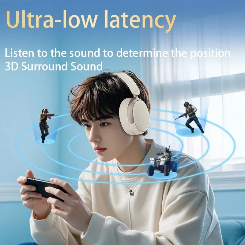 Acer OHR516 ANC Wireless Bluetooth 5.4 Headphones 48dB ANC Headsets 40mm Dynamic Driver 100H Playtime with LDAC Earphones