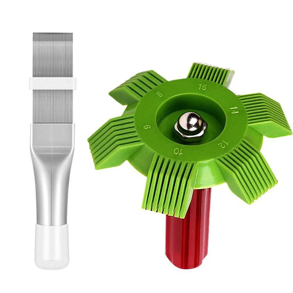 Universal Car Radiator Condenser Fin Comb Sets Air Conditioner Coil Straightener Hand Cleaning Tool Auto Cooling System Repair