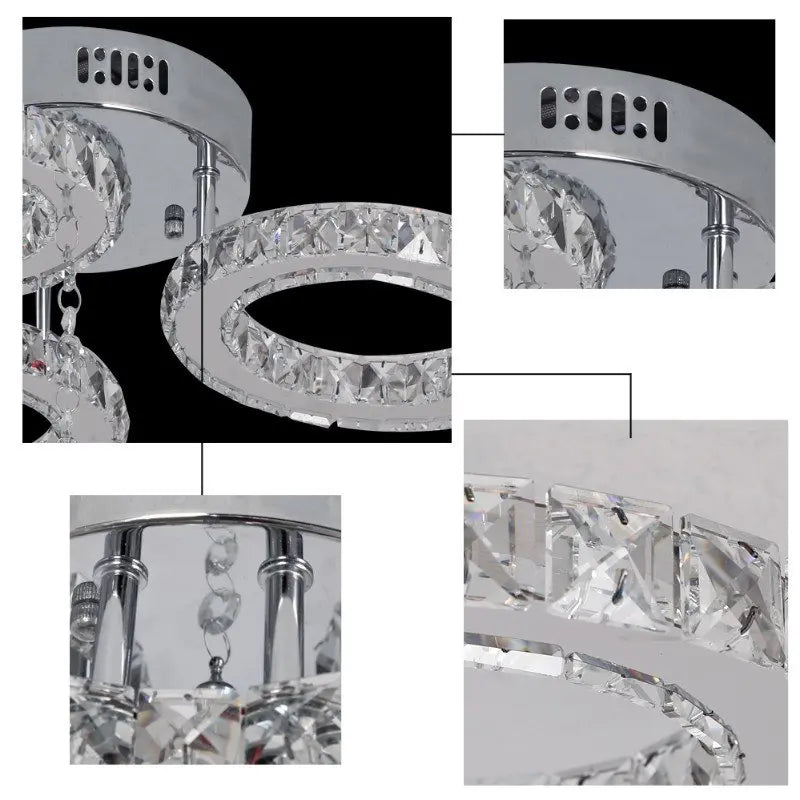 Modern Crystal Ceiling Chandelier Lamp for Living Room Pendant Light Home Art Decora Lustre Ceiling Luminaire For Dining Bedroom