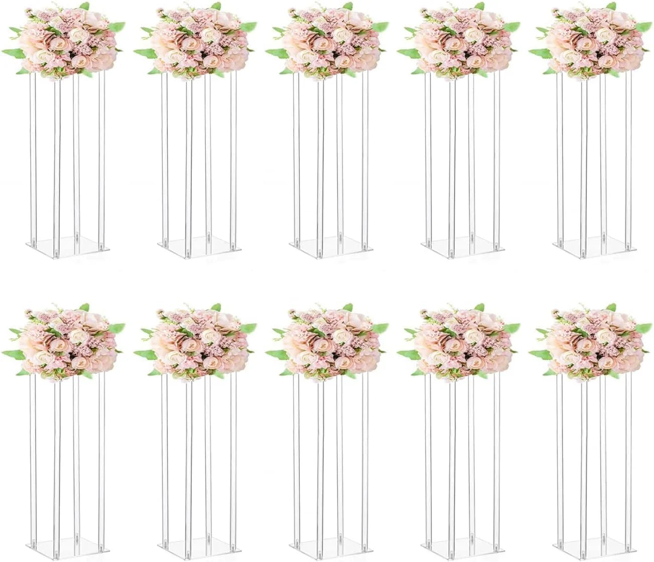 10pcs))Wedding Supplies Table Decoration Geometric Centerpiece Stand Road Lead Flower Stand Arrangement Table Centerpiece