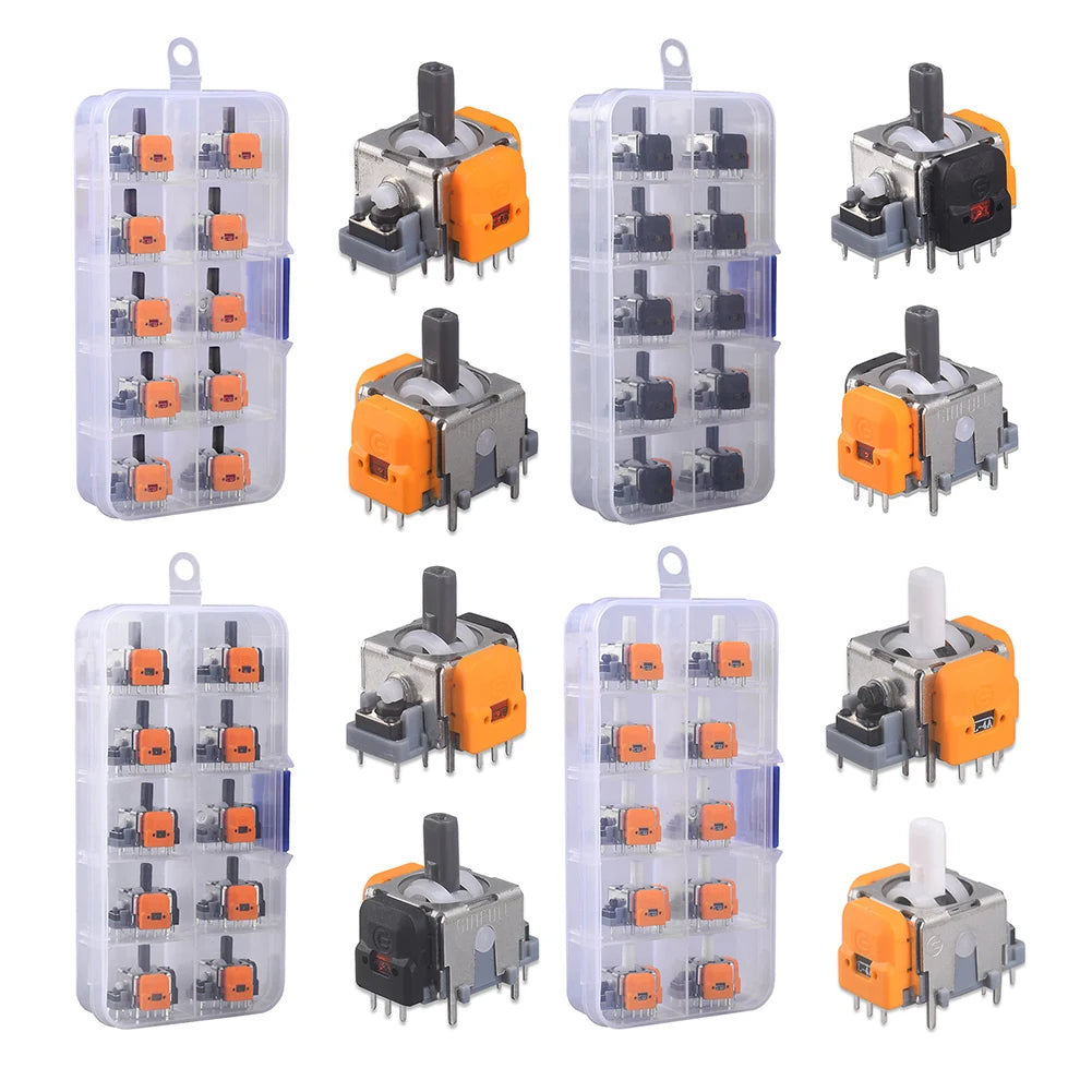 10/20PCS Replacement Hall Effect Joystick 3D Analog Sensor ThumbStick Module Joystick for PS4/PS5/XBox/Switch Controller Repair