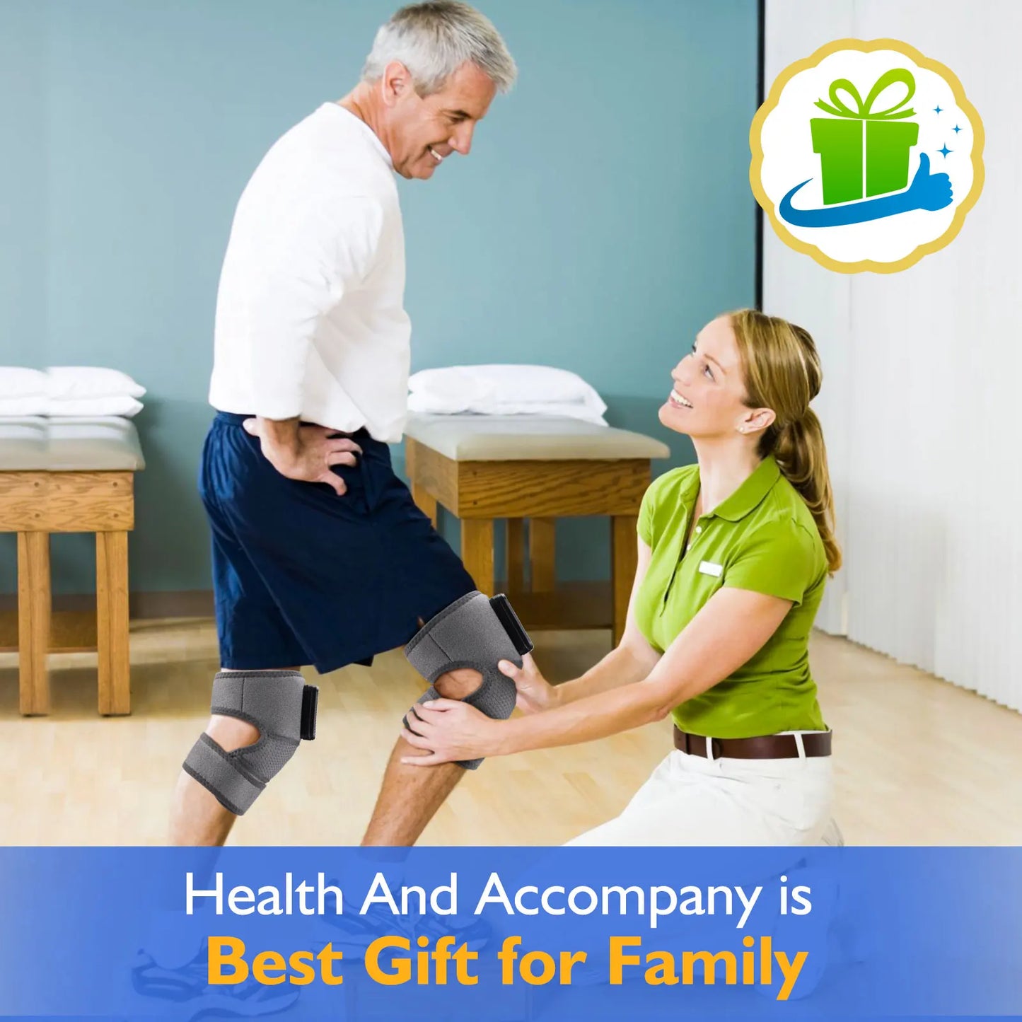 Rechargeable Electric Knee Massager 3-in1 Heated Vibration Pad for Joint Pain Relief Elbow Shoulder Arthritis Support Belt