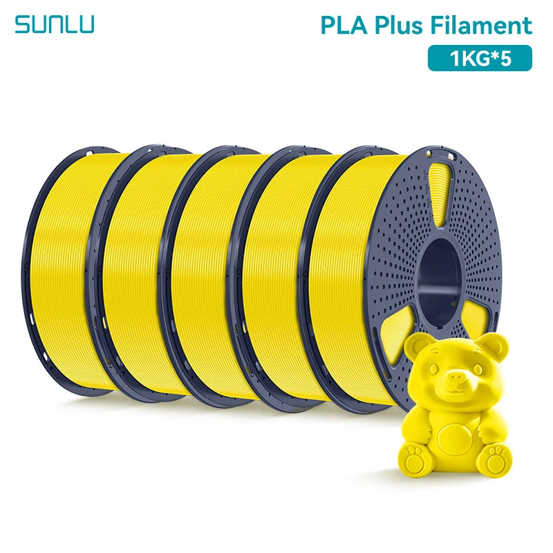SUNLU 5KG 3D Filament PLA+/PLA+2.0/AntiString PLA /PLA Meta/High Speed PLA Filamnet 1.75mm 1KG Filament for 3D Printer& 3D Pen