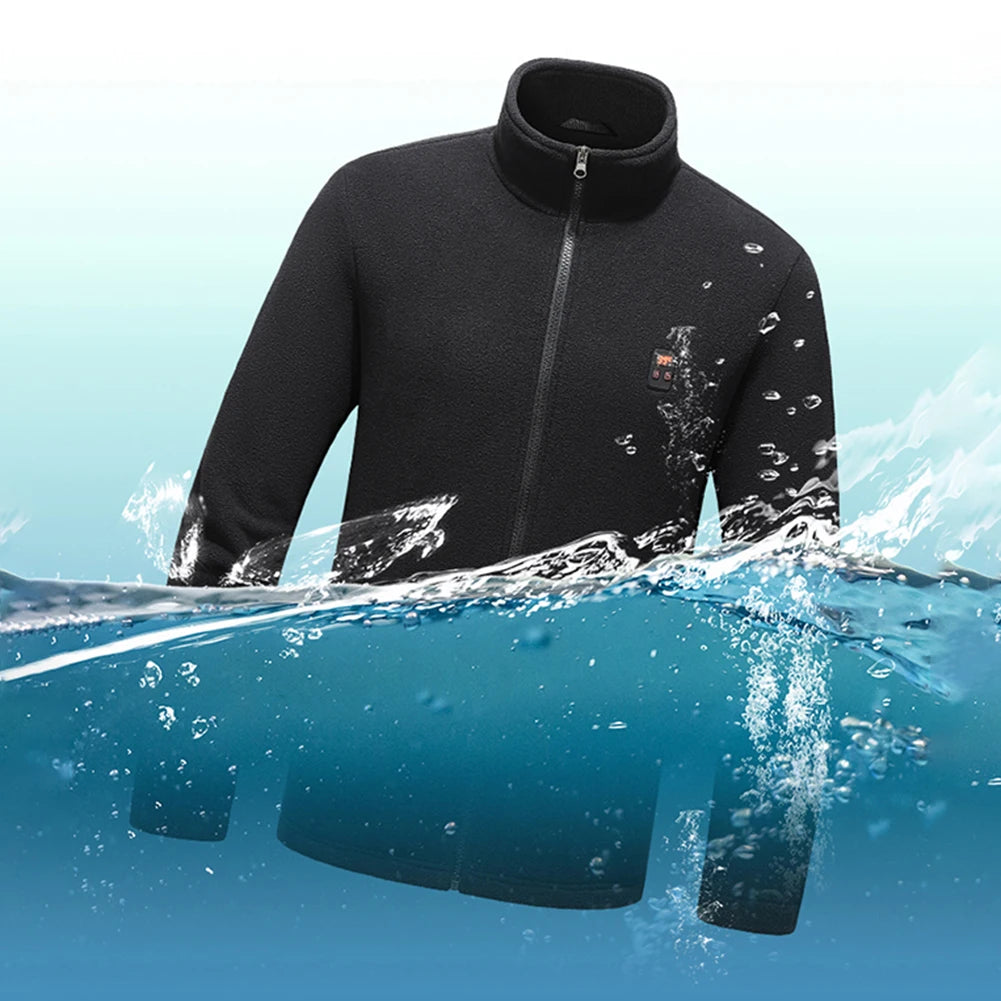 9 Heated Area Heating Jacket USB Charging Heated Insulated Jackets Warm Heated Sweater 3 Gear Temperature for Outdoor Activities