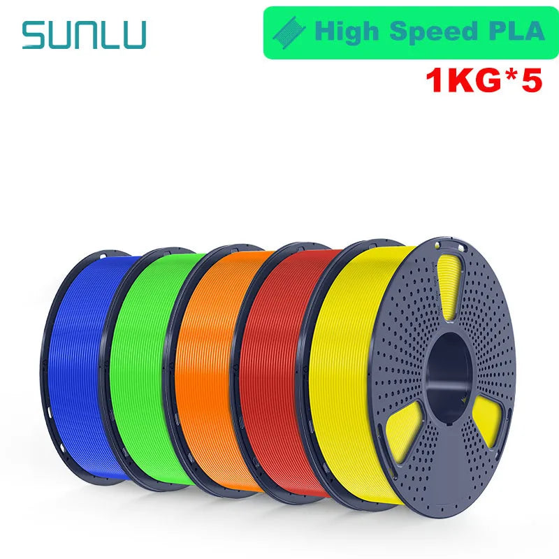 SUNLU 5KG 3D Filament PLA+/PLA+2.0/AntiString PLA /PLA Meta/High Speed PLA Filamnet 1.75mm 1KG Filament for 3D Printer& 3D Pen