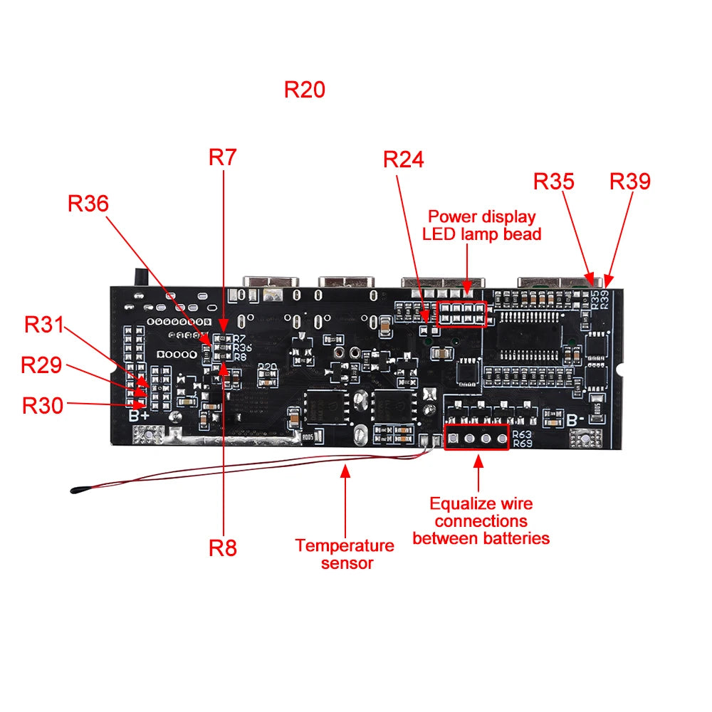 18650 Battery Charger Protection Module Power Bank PCB Module Board Dual USB Fast Charging with BMS Protection