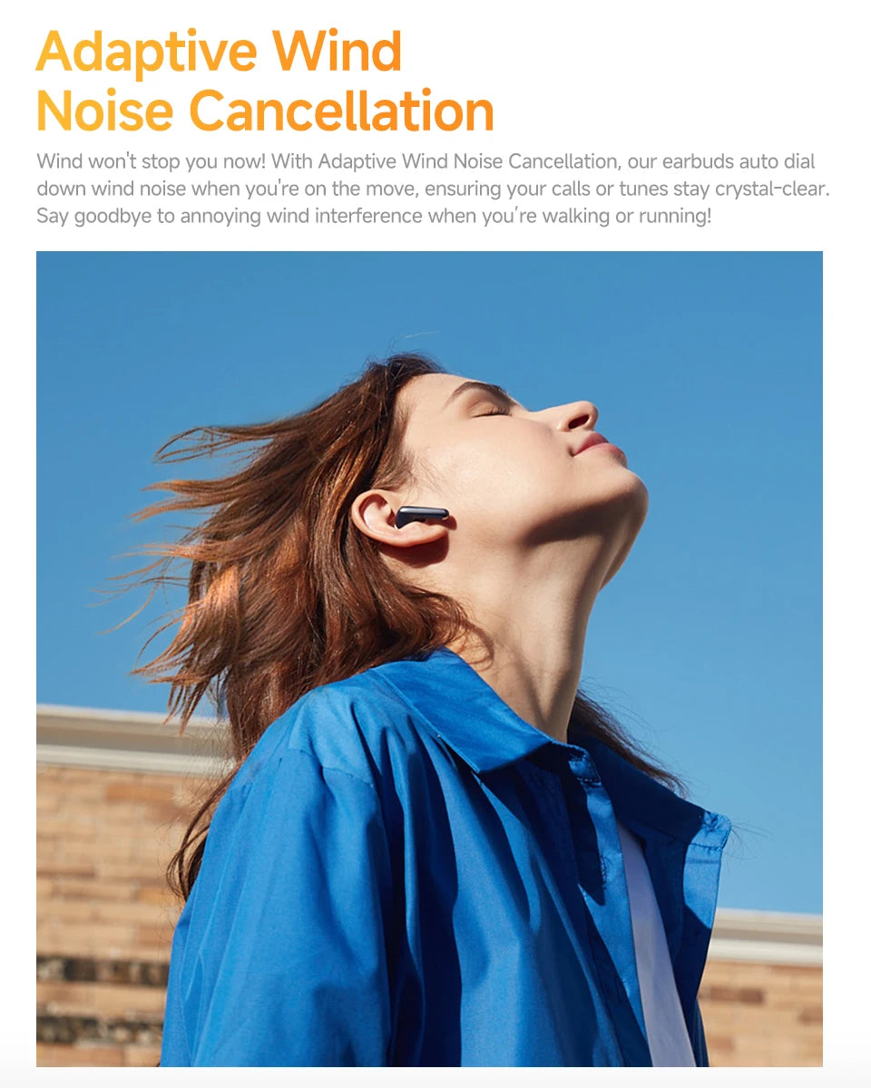 QCY HT10 AilyBuds Pro+ ANC Wireless Earphone Al Audio Hi-res with LDAC Bluetooth 5.3 Earbuds Adaptive ANC Multipoint Connection
