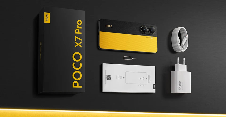 POCO X7 Pro 5G Global Version Mobile Phone 6000mAh 90W HyperCharge 1.5K 120Hz Display IP68 50MP Camera Dimensity 8400-Ultra NFC
