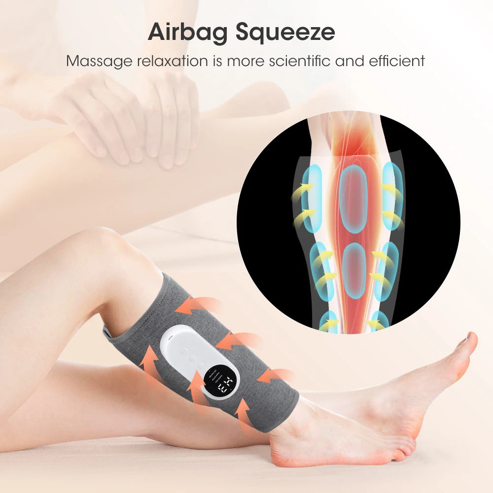 3-modes Air Pressure Calf Massager Electric Leg Massage Device Airbag Air Pressure Massage Leggings Relieve Muscle Soreness