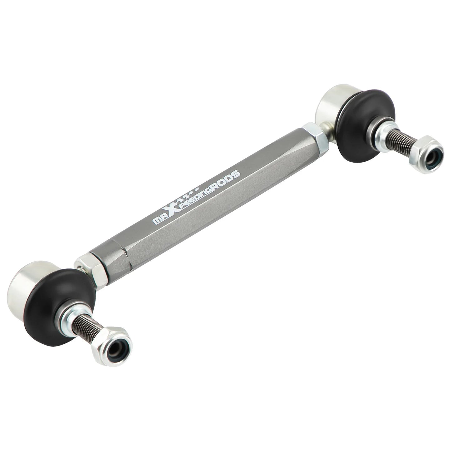 Front Adjustable Sway Bar End Links Universal 180-230mm M10 stud w/12MM Washer 10mm Bolt with 12mm Spacer Washer