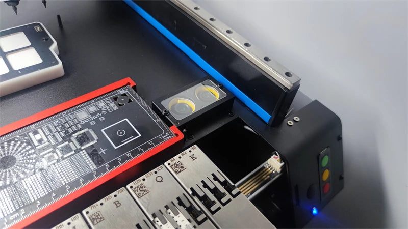 Triple Vision Camera System Desktop Automatic SMT Pick Place Machine Chip Mounter LED SMD Dual Heads Nozzles For PCB Assembly