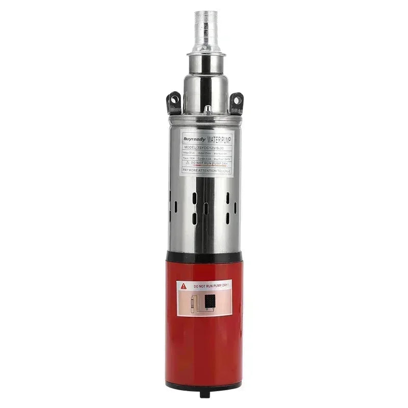 Lift=30m-45m 20L/min 9m Wire 12V 24V 36V Solar Pump Deep Well Submersible Water Pump Screw Irrigation Garden Home Agricultural