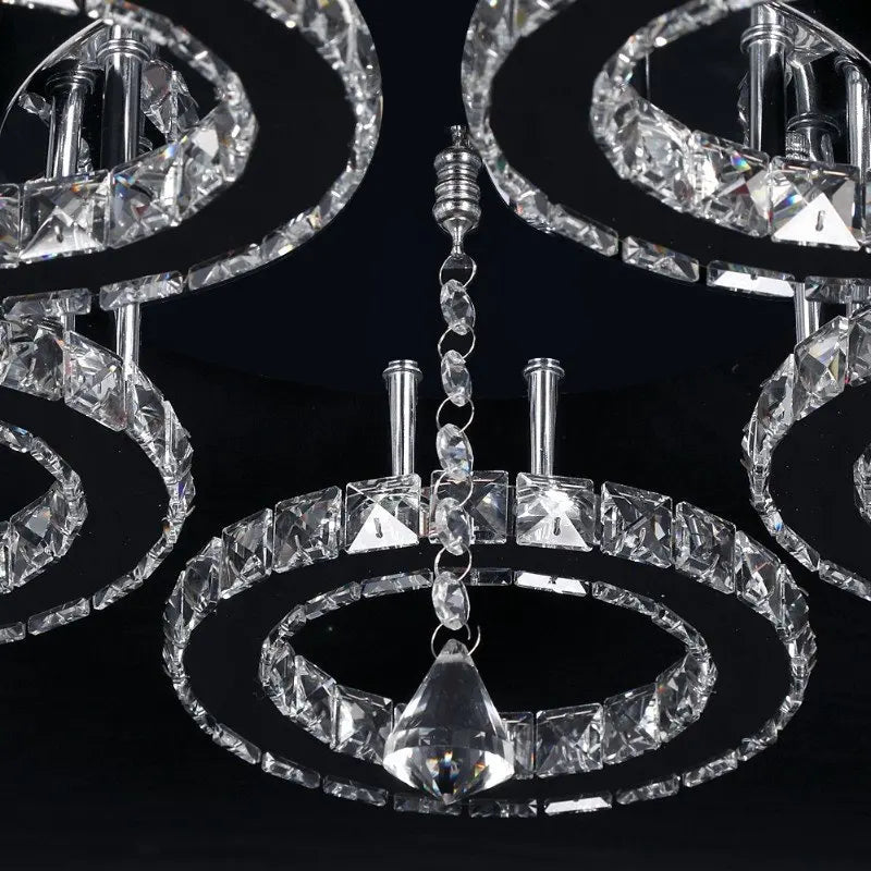 Modern Crystal Ceiling Chandelier Lamp for Living Room Pendant Light Home Art Decora Lustre Ceiling Luminaire For Dining Bedroom
