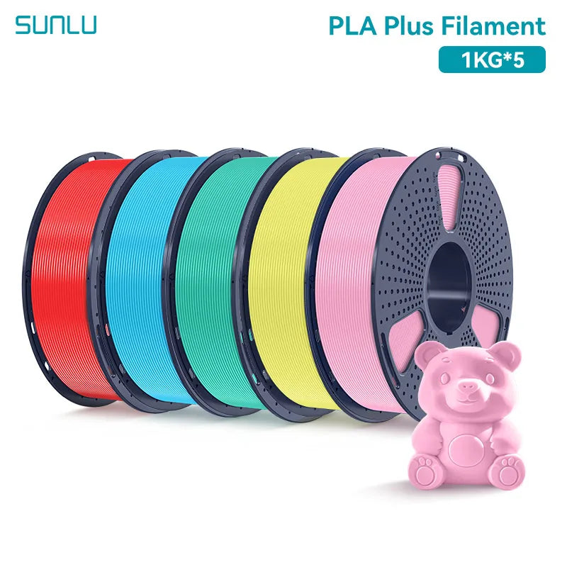 SUNLU 5KG 3D Filament PLA+/PLA+2.0/AntiString PLA /PLA Meta/High Speed PLA Filamnet 1.75mm 1KG Filament for 3D Printer& 3D Pen