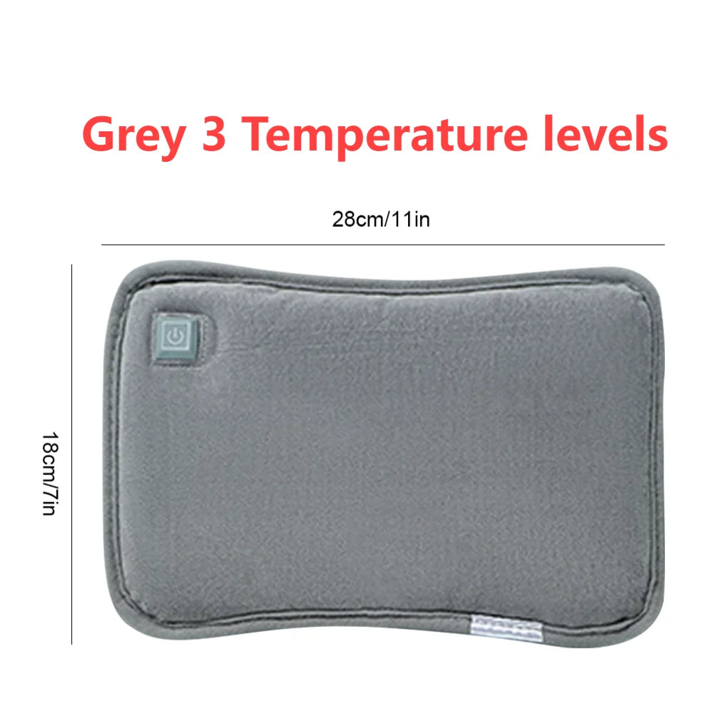 Rechargeable Electric Hot Water Bag Women's Electric Hot Water Bottle Soft flannel Hand Warmer Winter Heated Bag Warming Product