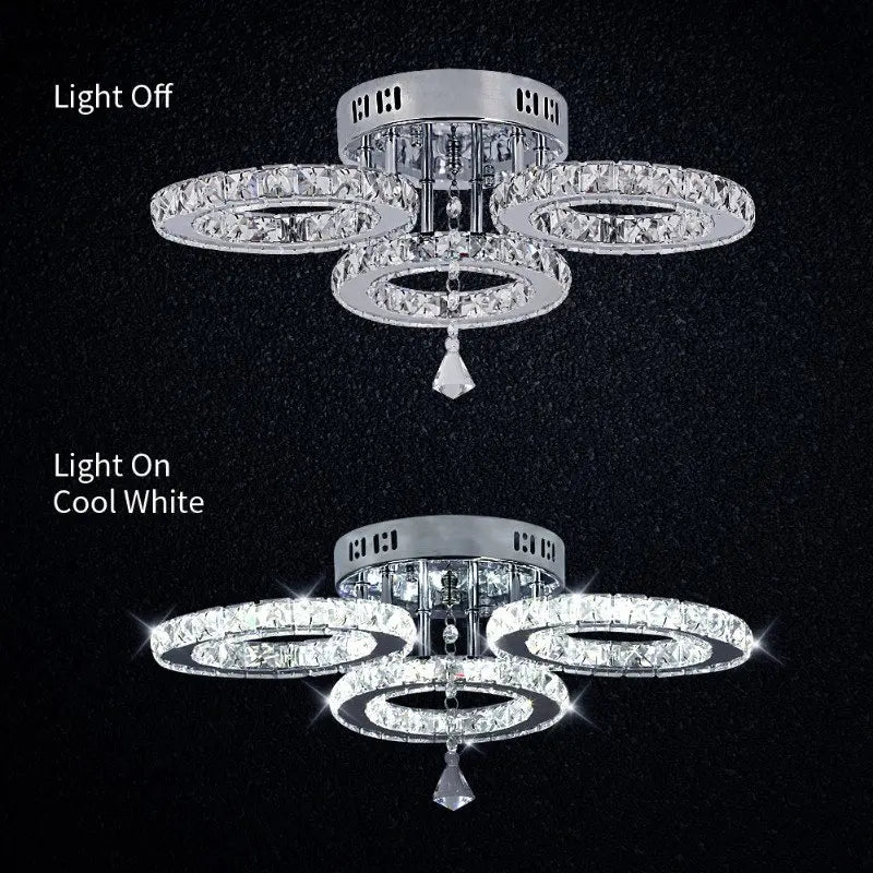 Modern Crystal Ceiling Chandelier Lamp for Living Room Pendant Light Home Art Decora Lustre Ceiling Luminaire For Dining Bedroom