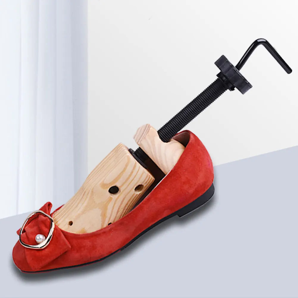 Wooden Shoe Stretcher Adjustable Length Width Shoe Trees Shoes Shaper Rack Professional Shoe Extender for Men Women