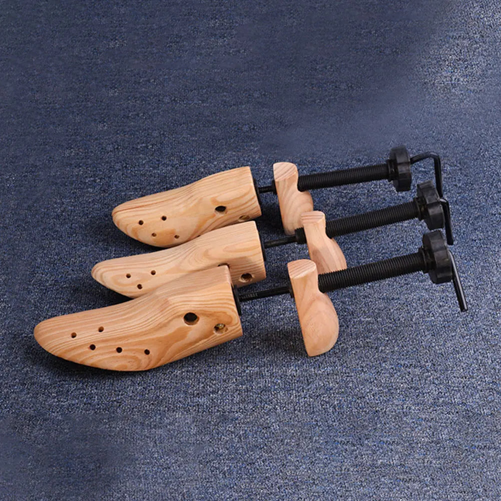 Wooden Shoe Stretcher Adjustable Length Width Shoe Trees Shoes Shaper Rack Professional Shoe Extender for Men Women