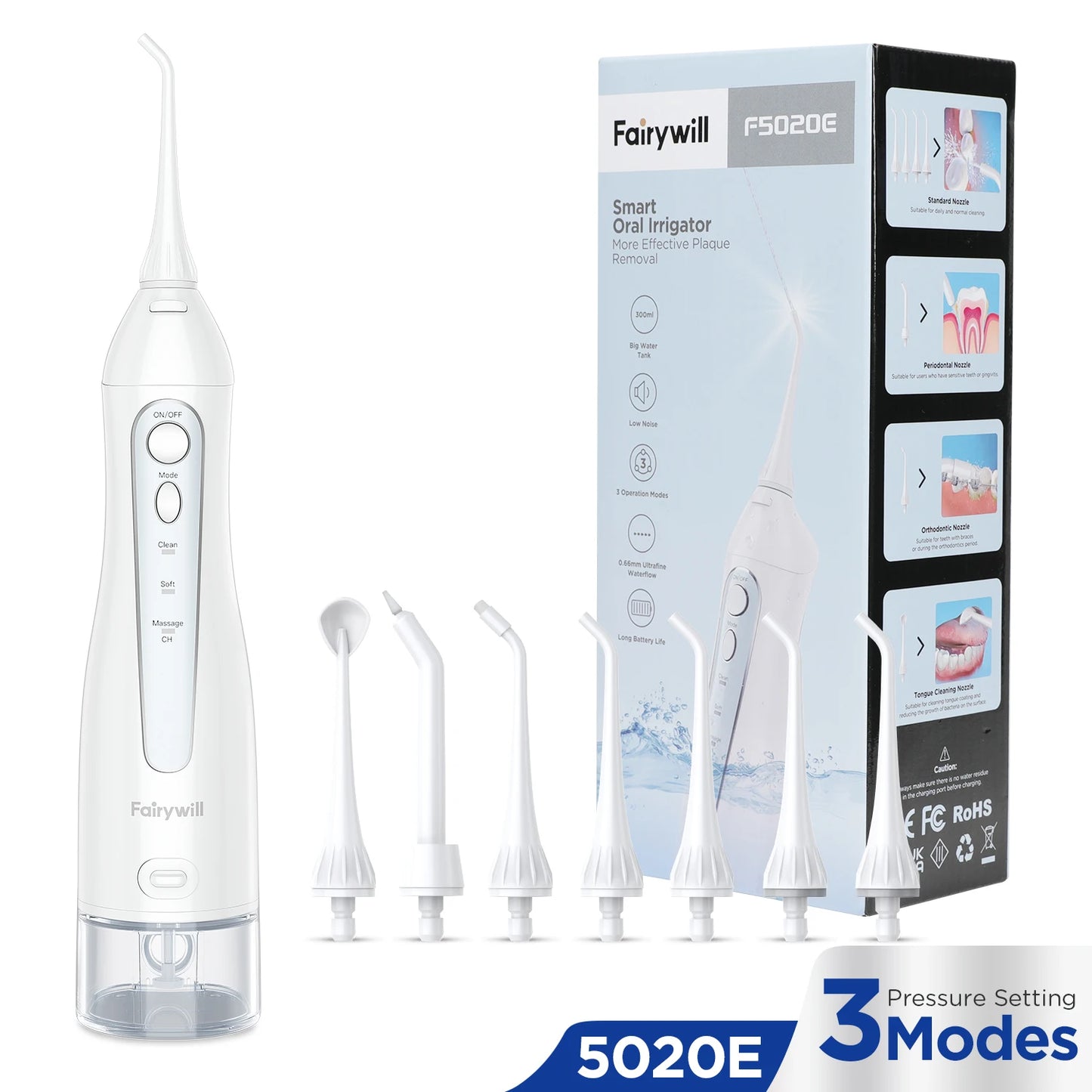 Fairywill Portable Dental Water Flosser front view