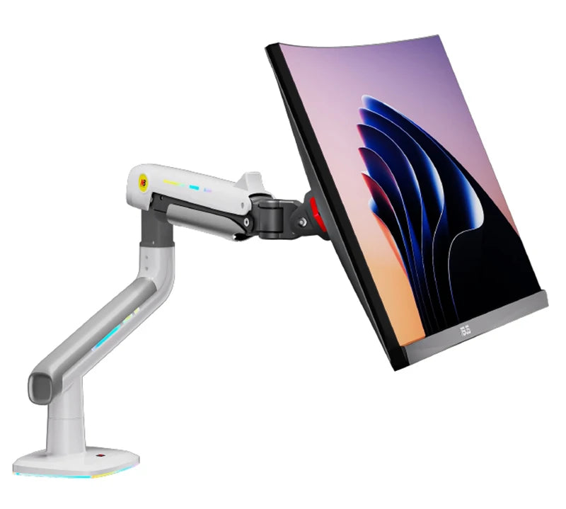 NB G60 L50 E5 F5 Gaming Monitor Arm 32-60 Inch Curved Arc Screen Desktop Ultra Wide Monitor Holder Mount with RGB Light 2-20kgs
