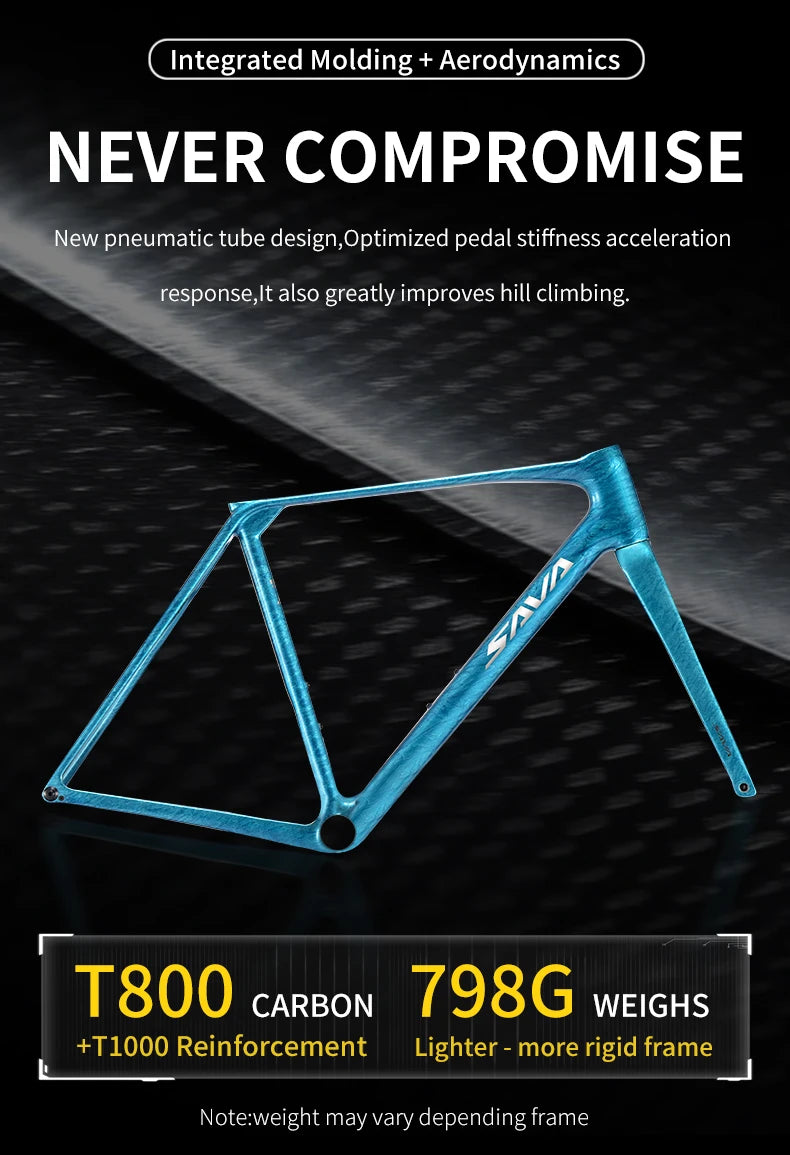SAVA AEROX SLR8 Full Carbon Fiber Electronic Shift Road Bike Racing Road Bike 7.3kg with SHIMAN0 ULTEGRA 8170 Di2 Kit.