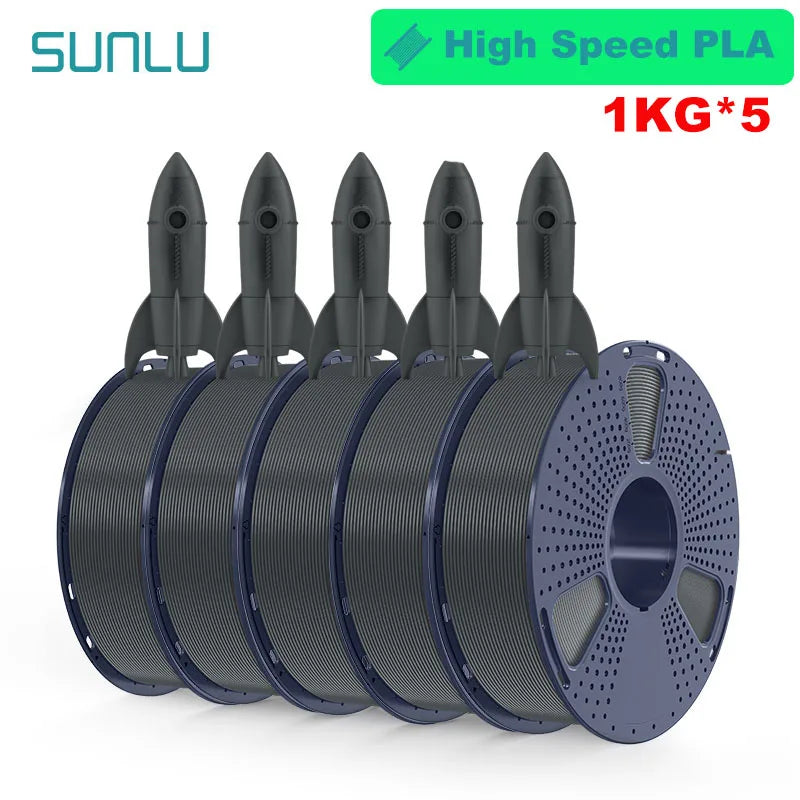SUNLU 5KG 3D Filament PLA+/PLA+2.0/AntiString PLA /PLA Meta/High Speed PLA Filamnet 1.75mm 1KG Filament for 3D Printer& 3D Pen