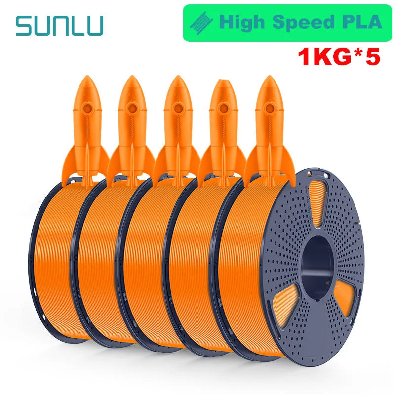 SUNLU 5KG 3D Filament PLA+/PLA+2.0/AntiString PLA /PLA Meta/High Speed PLA Filamnet 1.75mm 1KG Filament for 3D Printer& 3D Pen
