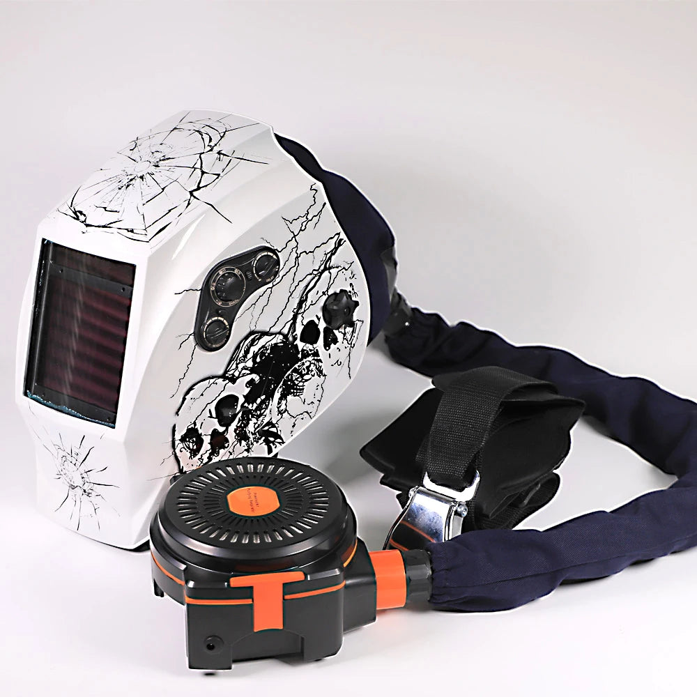 SAFEUP CE 1/1/1/1 Professional Welding Helmet Powered Air Purifying True Color Auto Darkening Welding Masks Dust Removal