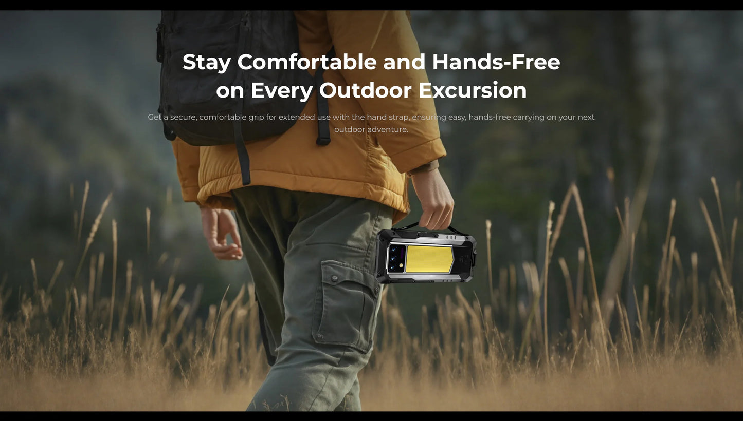Oukitel WP100 Titan Rugged Phone 33000mAh 66W Charger 200MP Camera Built-in Projector Camping Light CellPhone, 36GB(12+24)+512GB