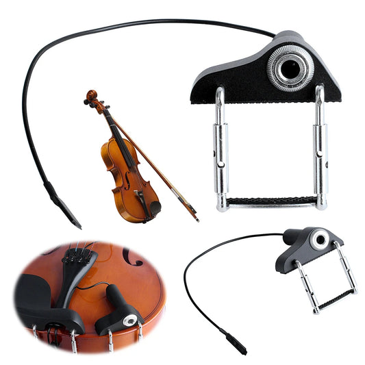 Violin Pickup Electronic Organ Pickup Musical Instrument Pickup Portable Viola Pickup for String Instrument Violin Viola CV-20