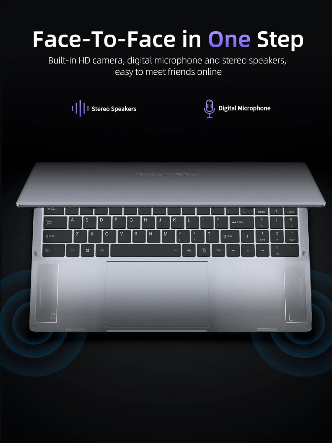 ACEMAGIC Laptop Intel N97 Ultra Thin Office  RAM 16GB SSD 512GB Portable Laptop DDR4 1920 * 1080 HD Display 60HZ