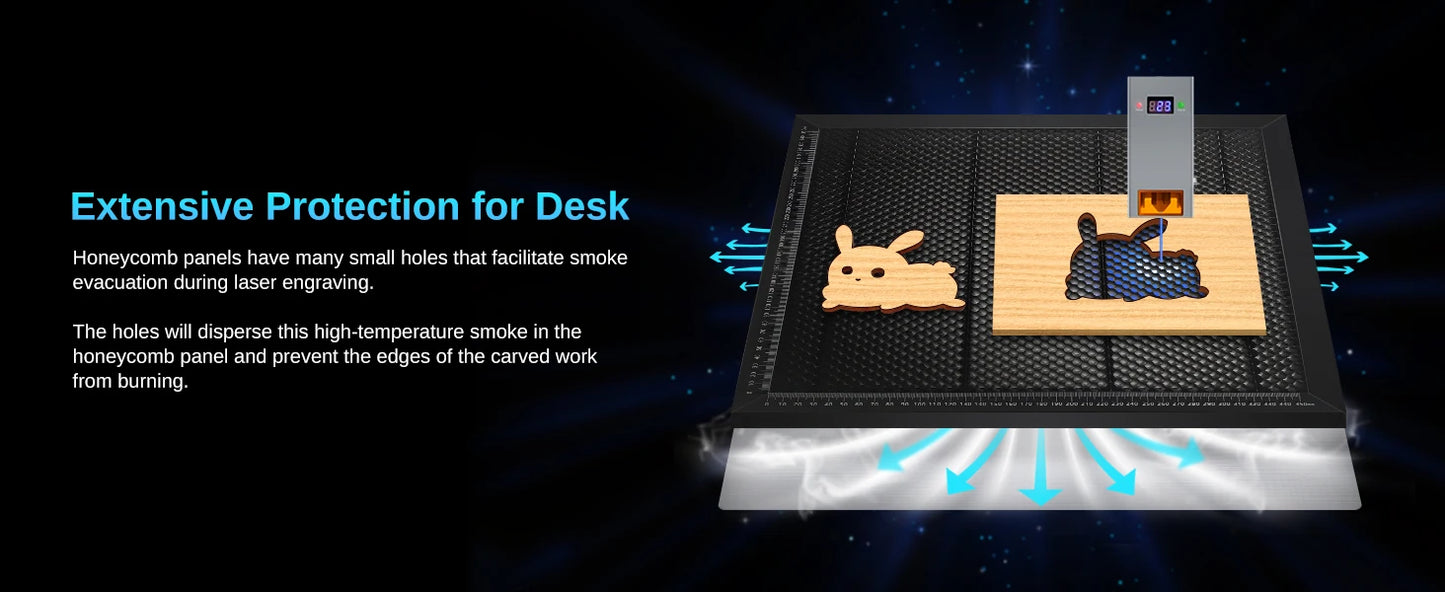 LASER TREE Laser Honeycomb Working Table Size 400*400mm  For Laser Engraving Cutting Machine DIY Laser Equipment Part