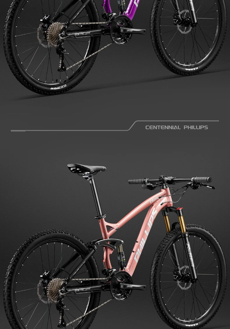 24/26/27.5 inch Mountain Bike Downhill Mountain Bicycle 27/30/33 Speed Soft Tail Full Shock Absorption Bicycle