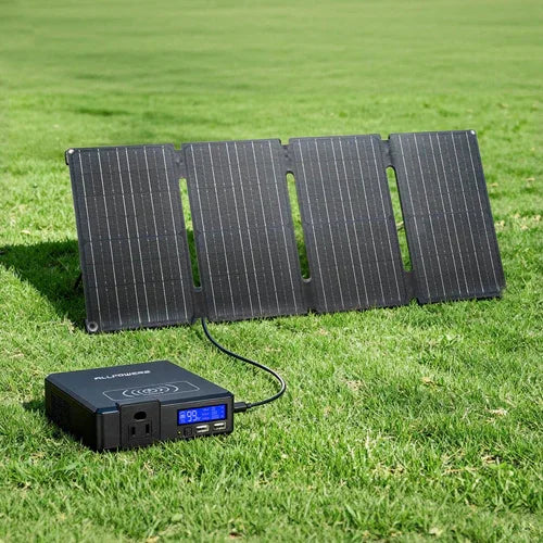 ALLPOWERS Foldable Solar Cell Solar Charger 60W 100W 200W Portable Solar Panel for Powerstation Boat Roof Garden Camping
