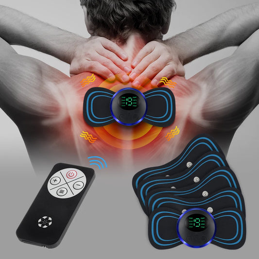Multifunctional Neck Massage Device Physiotherapy Cervical Spine Shoulder Mini Massager Sticker EMS Pulse Muscle Relaxation