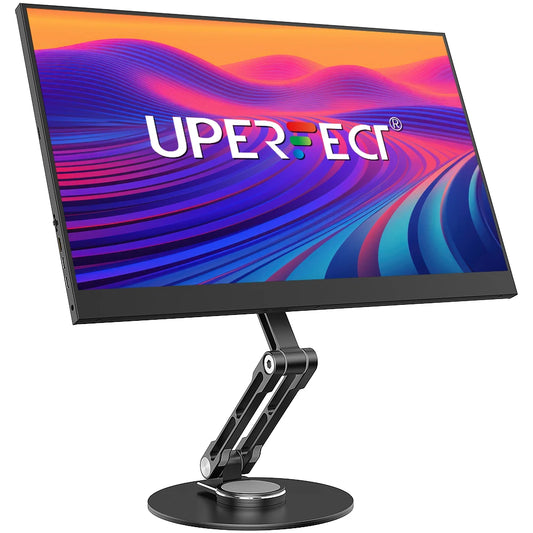 UPERFECT UStand Monitor Stand VESA Mount for 12"-22 Inch Screen Free-Standing Monitor Riser with 360° Rotation Height Adjustable