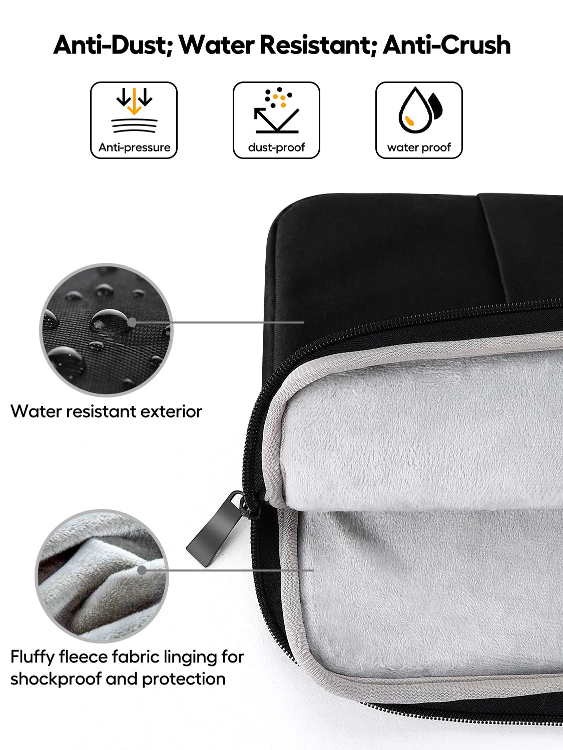 EVICIV 22 inch Laptop Sleeve Case Storage Bag Portable Computer Cover Bag with Pocket Zipper for 22" Monitor Laptop Notebook
