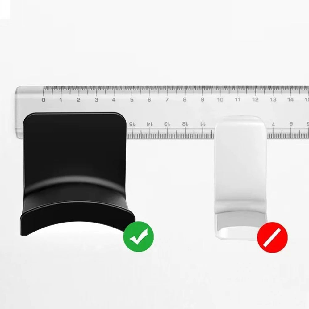 1-5PCS Universal Headphone Stand Adhensive Plastic Wall Mount Hanger Under Desk Headset Rack Holder Support for Gaming Earphone