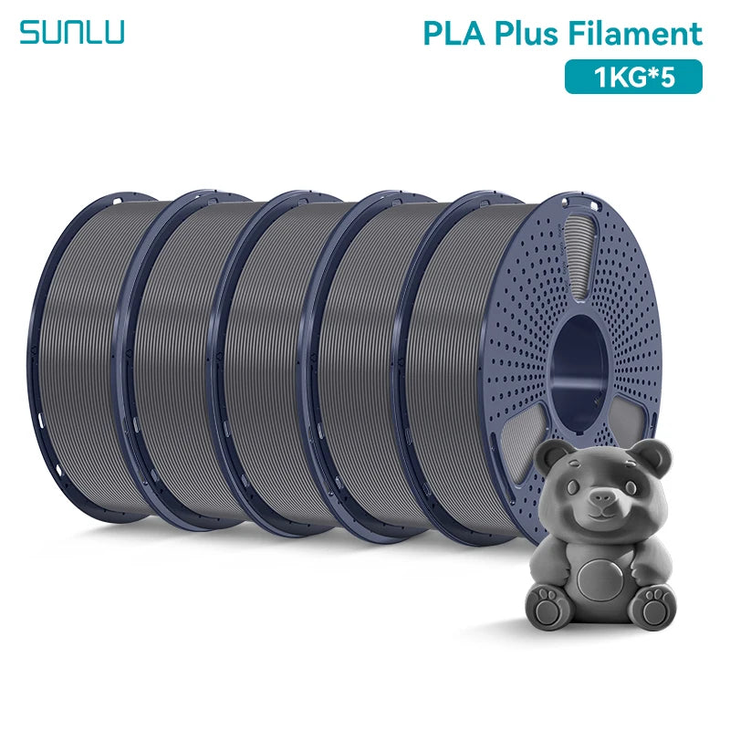SUNLU 5KG 3D Filament PLA+/PLA+2.0/AntiString PLA /PLA Meta/High Speed PLA Filamnet 1.75mm 1KG Filament for 3D Printer& 3D Pen