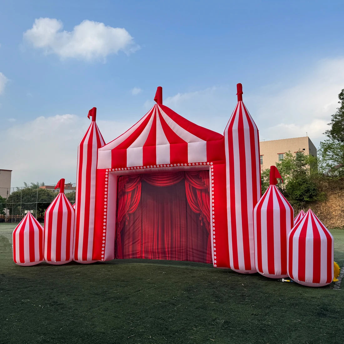 Giant Inflatable Circus Arch Way for Decoration Toys Inflatables Carnival Circus Arch Circus Theme Party Decoration Inflatable