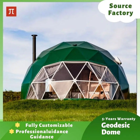 【Europe Stock】 Or Luxury Geodesic Dome Tent Waterproof PVC Outdoor Camping Pod For Resort Hotel Garden