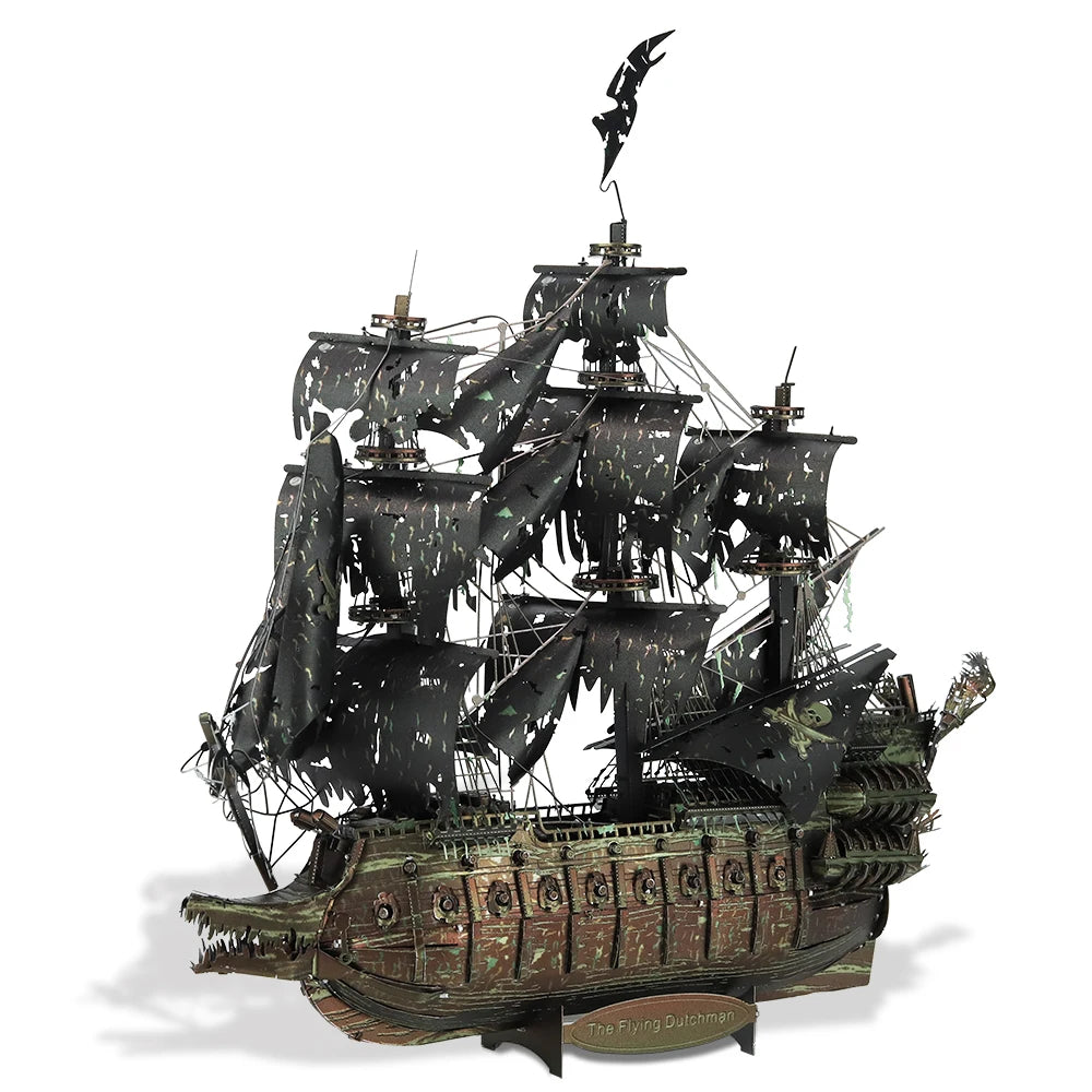 Piececool Model Building Kits The Flying Dutchman 3D Puzzle Metal DIY Set Jigsaw for Adult Gifts