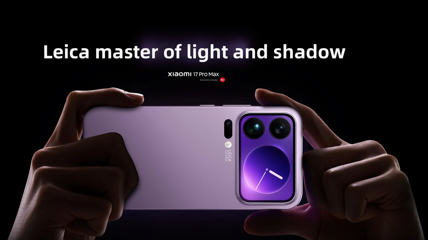 Xiaomi 17 Pro Max Smartphone CN Version 6.9" Display Dual Screen Snapdragon 8 Elite Gen5 7500mAh Battery 100W Hyper Charge