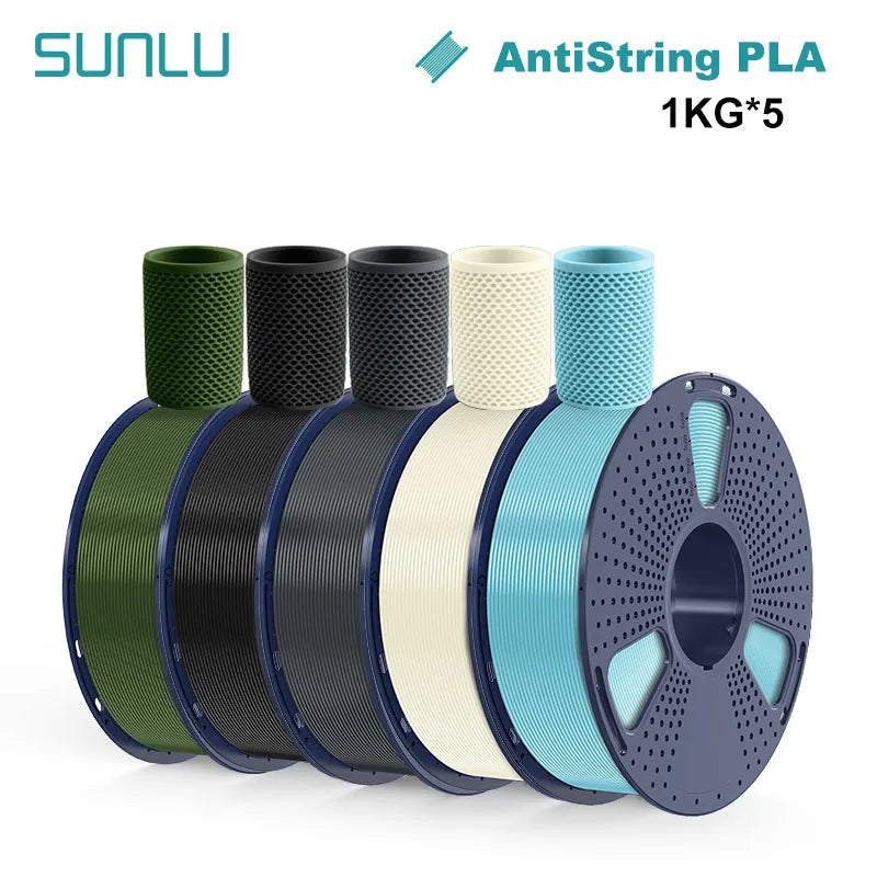SUNLU 5KG 3D Filament PLA+/PLA+2.0/AntiString PLA /PLA Meta/High Speed PLA Filamnet 1.75mm 1KG Filament for 3D Printer& 3D Pen