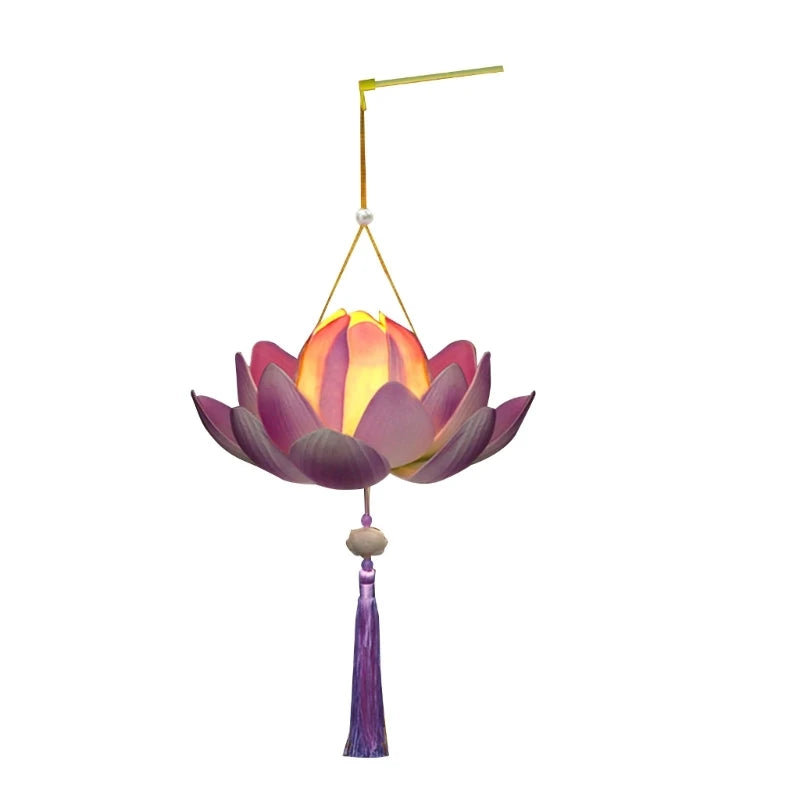 Amazing Blossom Flower Lanterns Light Lamp Party Glowing Lanterns for MidAutumn Festival Gift Dancing Props Lightweight 87HA