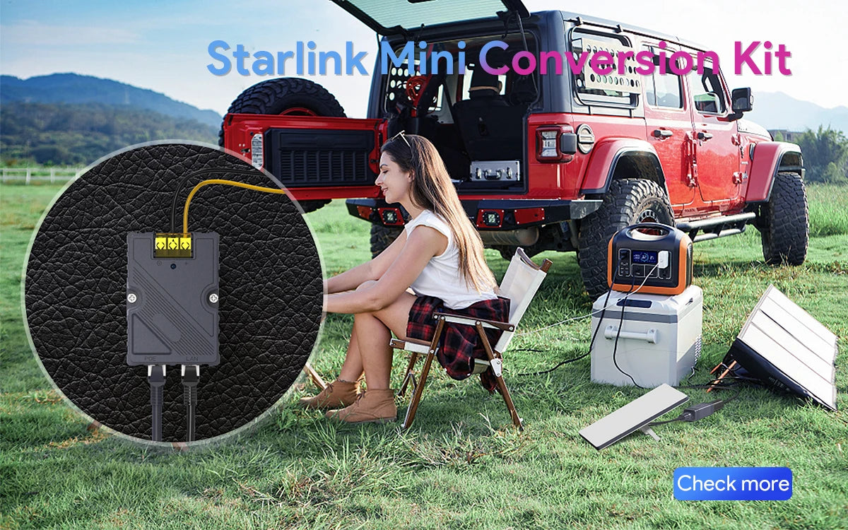 EDUP SK0089 Starlink Mini 150W POE and 100W Isolated Gigabit POE Splitter with DC and RJ45 Interface 1000Mbps for Portable Mini